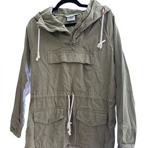 Vintage REI Recreation & Equipment Co. Olive Green Anorak Top